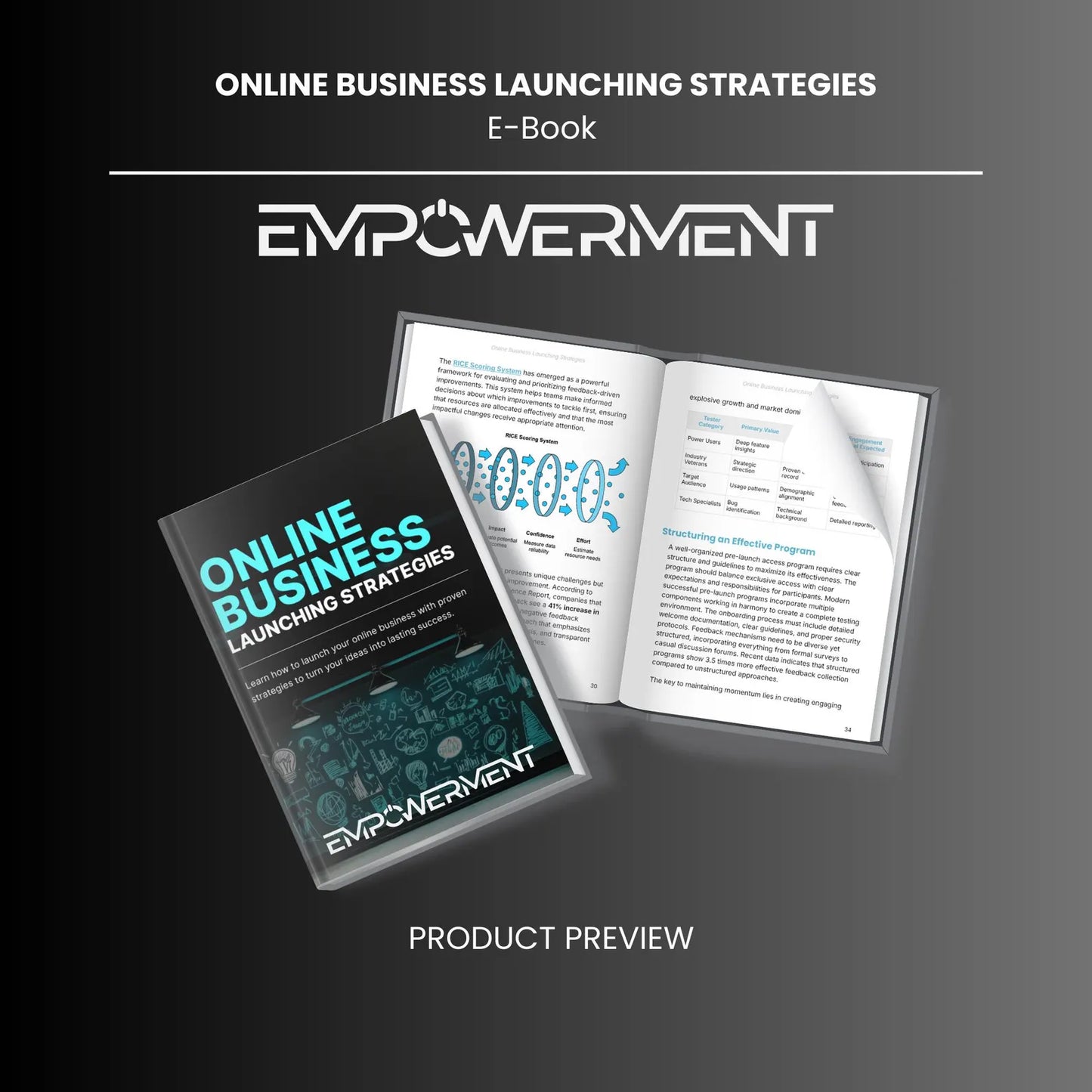 Online Business Launching Strategies E-Book