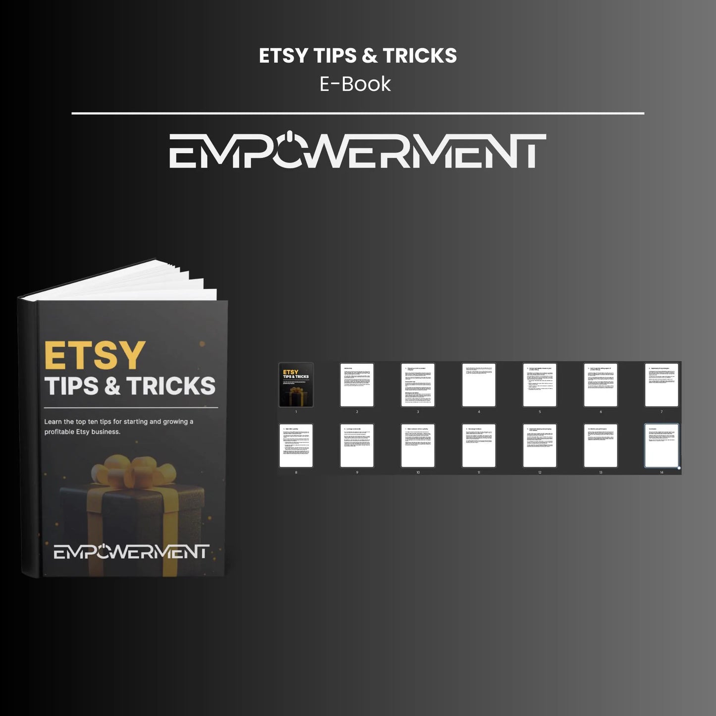 Etsy Tips and Tricks E-Book